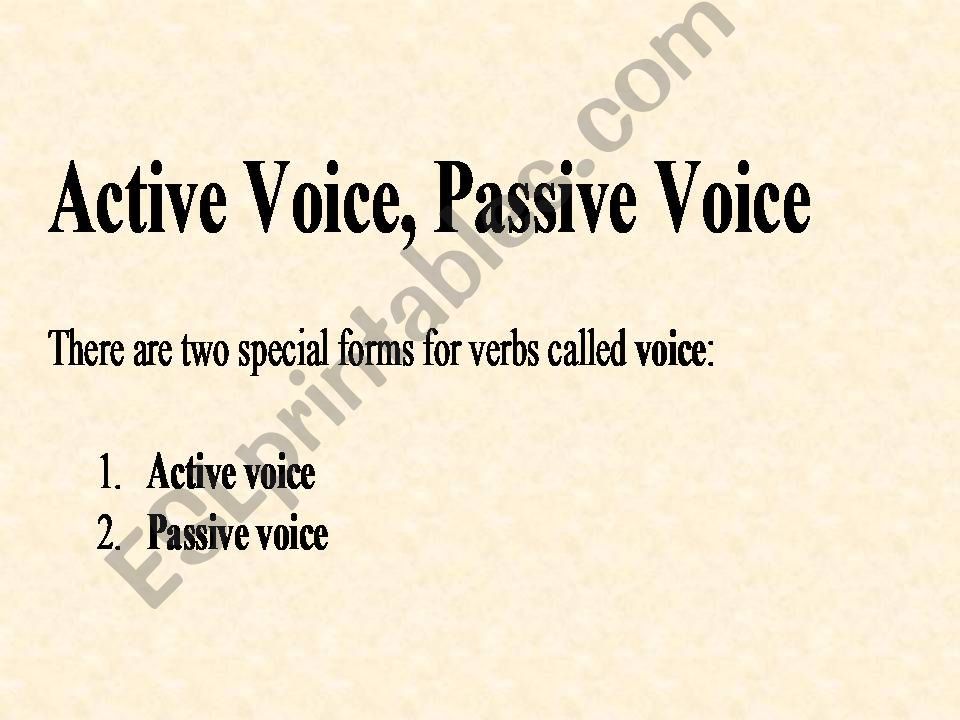 passive  powerpoint