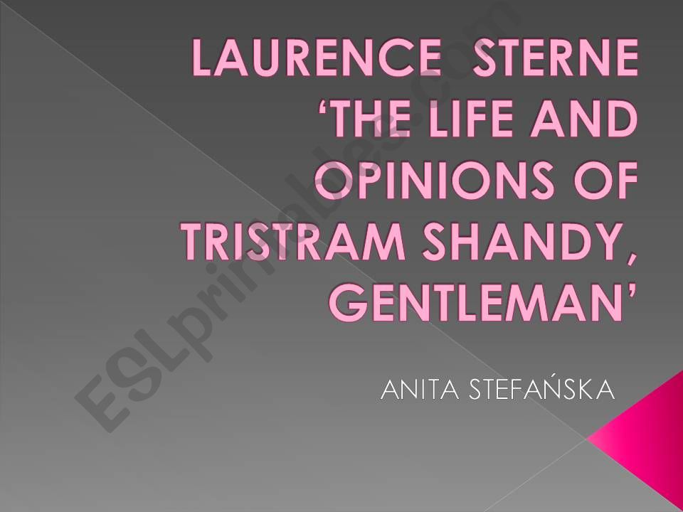 Laurence Sterne powerpoint