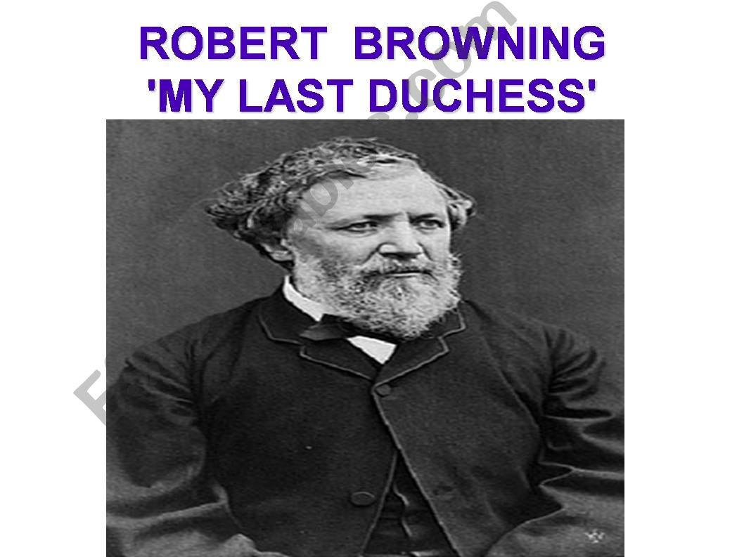 Robert Browning powerpoint