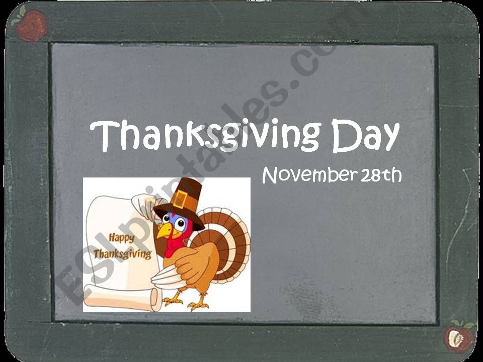 The story of Thankgiving Day powerpoint