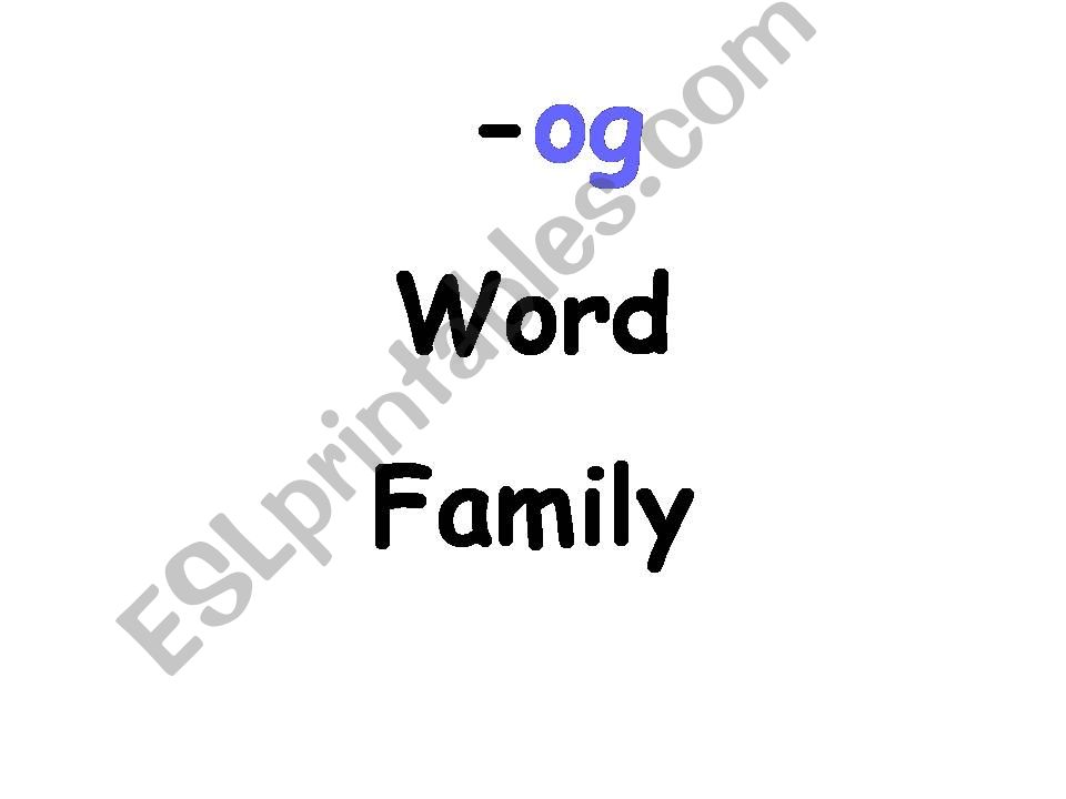 ot word family powerpoint