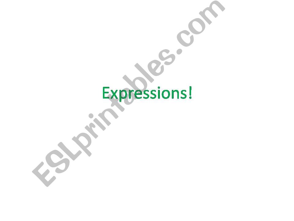 English Common Expressions powerpoint