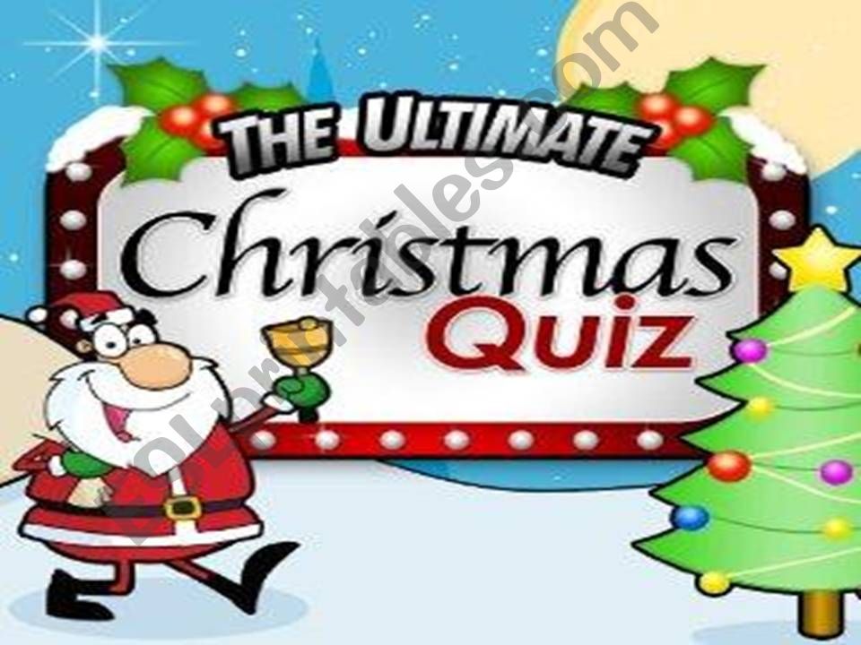 The ULTIMATE Christmas Quiz powerpoint