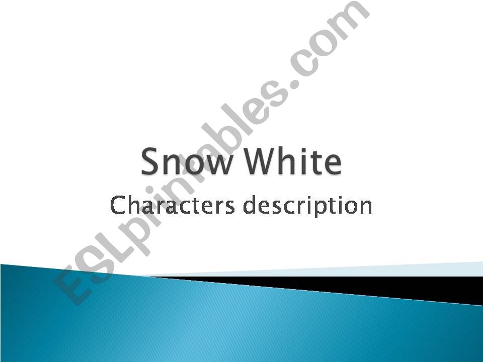 Snow White Character Description