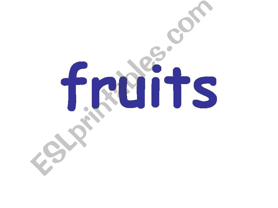 fruits and vegetables powerpoint