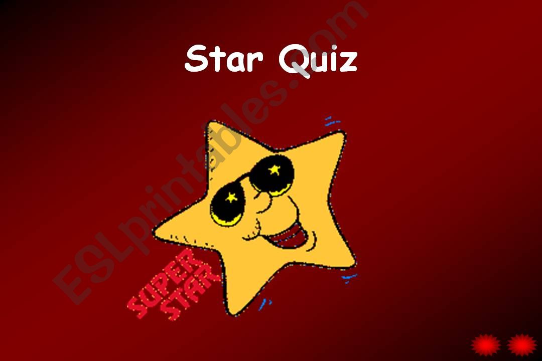 Star Quiz powerpoint