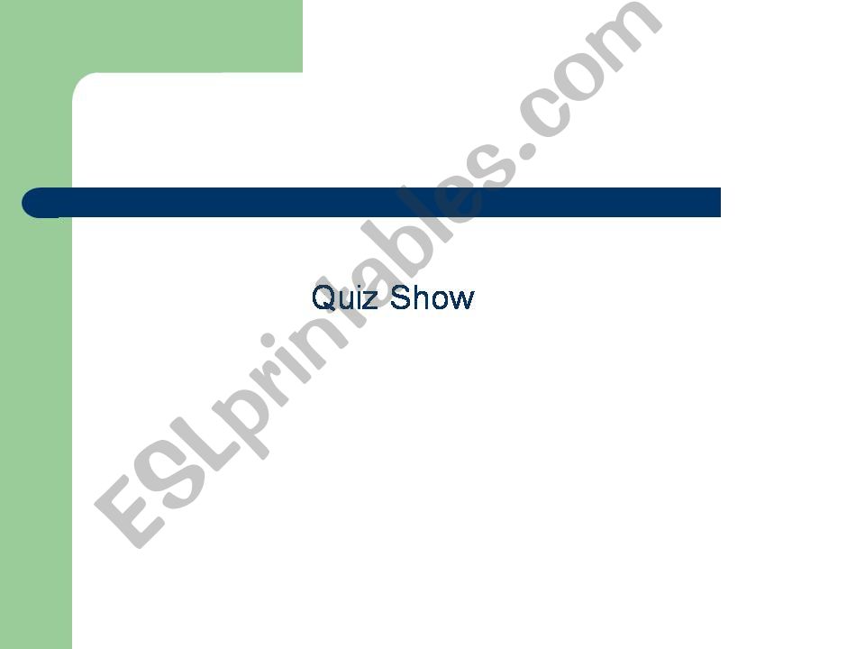grammar quiz show powerpoint