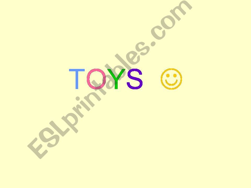 Toys  powerpoint