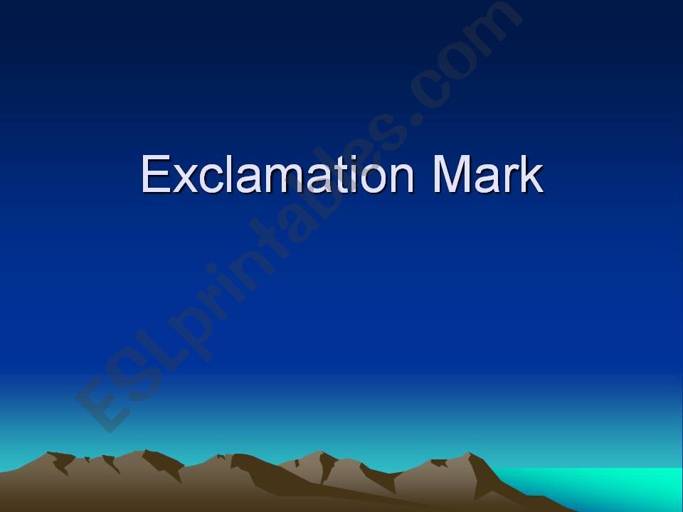 exclamation mark powerpoint