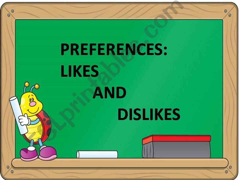 PREFERENCES powerpoint