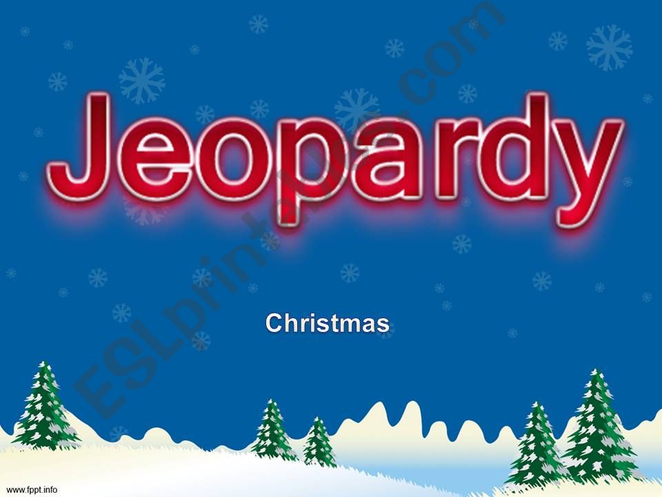 Christmas Jeopardy powerpoint