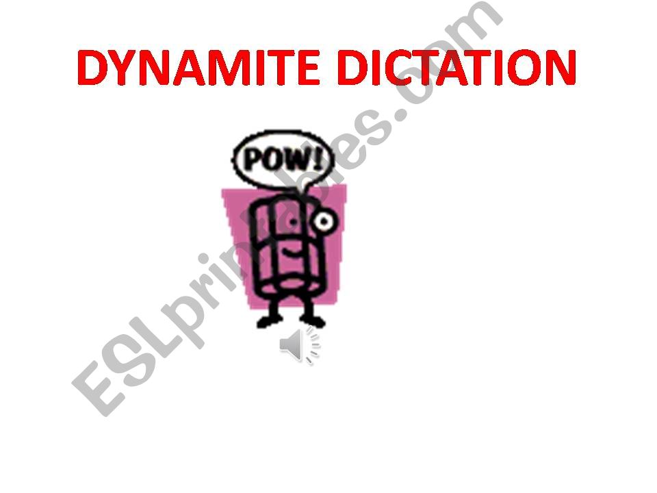 DICTATION ACTIVITIES powerpoint