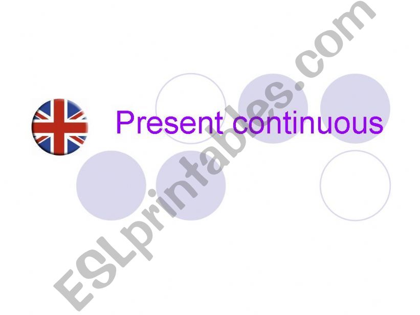 Present Continuous form powerpoint