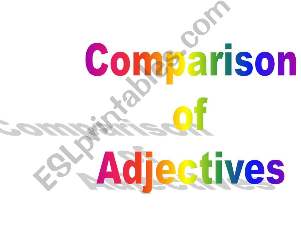 Comparison of Adjectives powerpoint