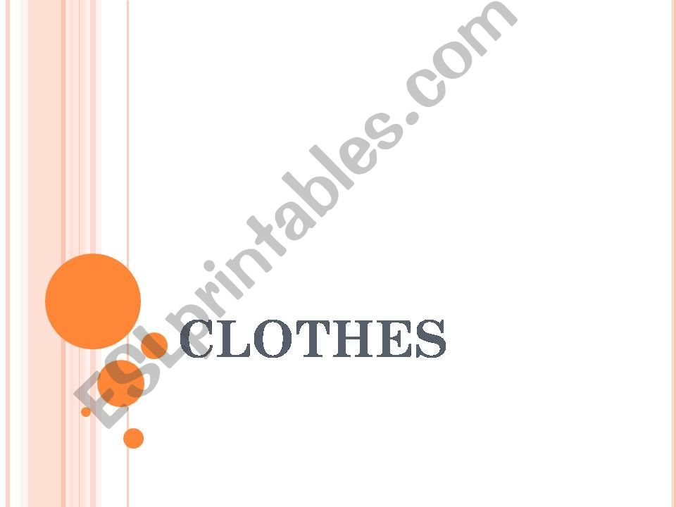 Clothes powerpoint