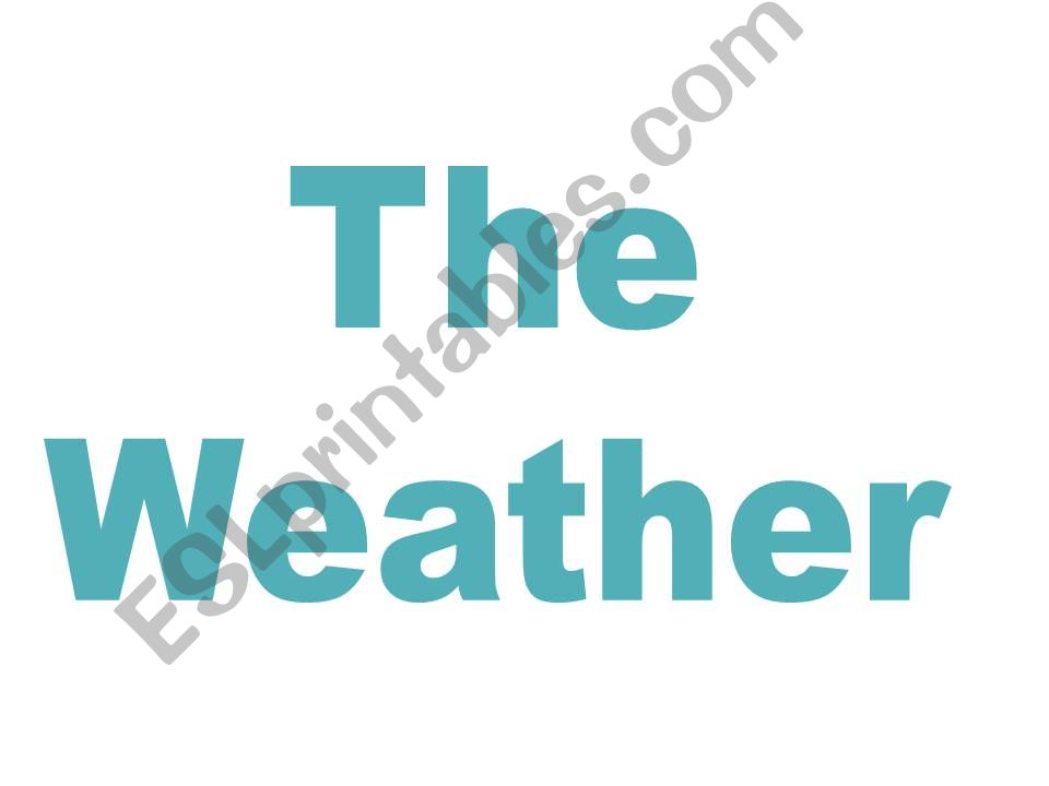 Weather powerpoint