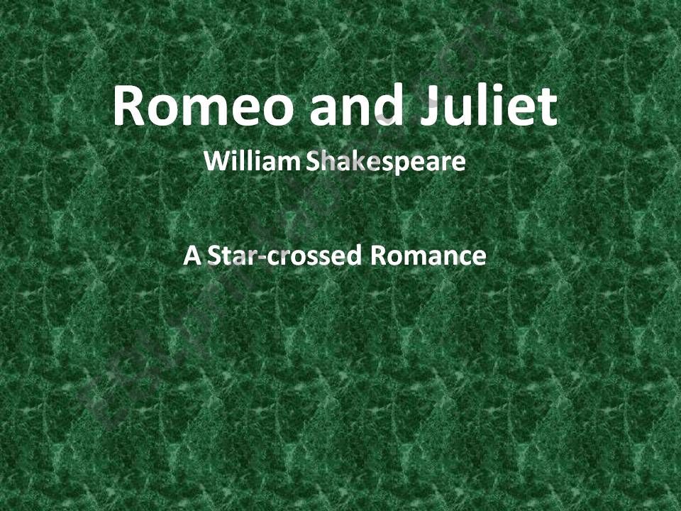 Romeo & Juliet Introduction powerpoint