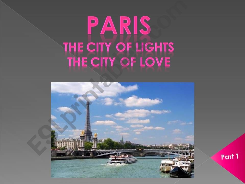 Paris Part 1 powerpoint