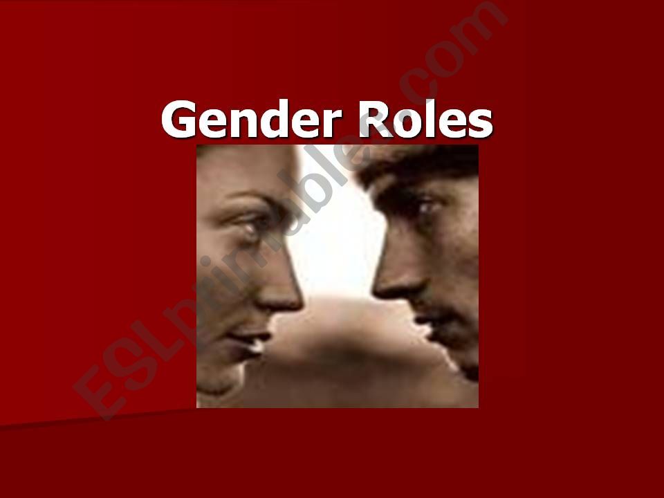 Esl English Powerpoints Gender Roles 0 Hot Sex Picture