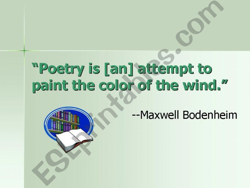 Poetry powerpoint