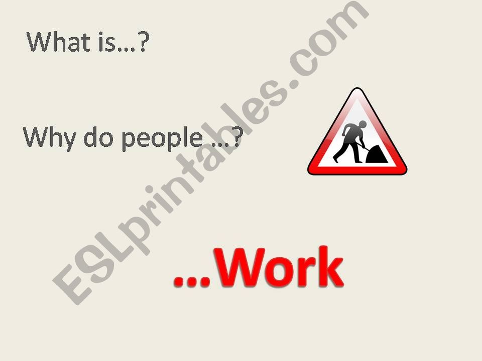 The world of work powerpoint