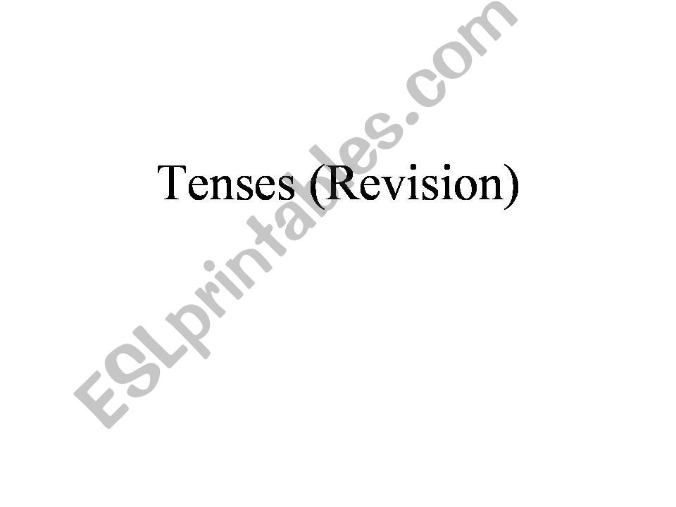 Mixed Tenses powerpoint