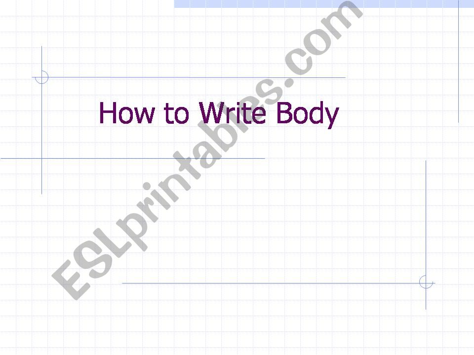 body writing powerpoint