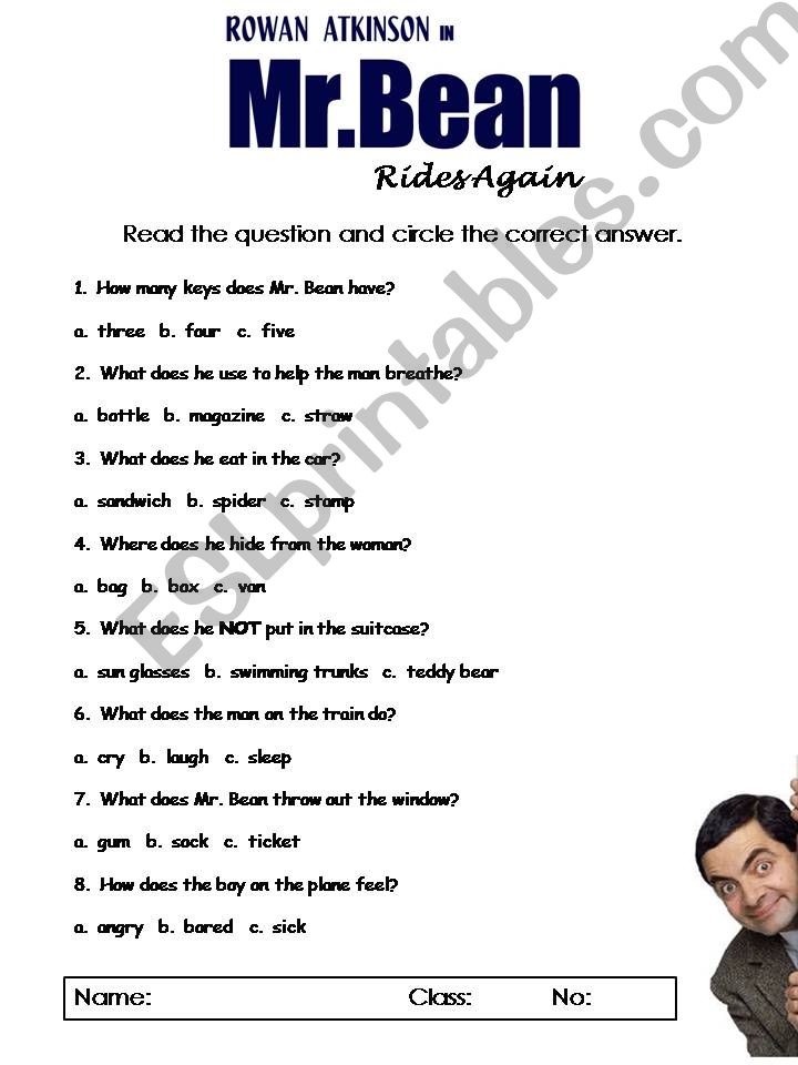 Mr.Bean Rides Again powerpoint