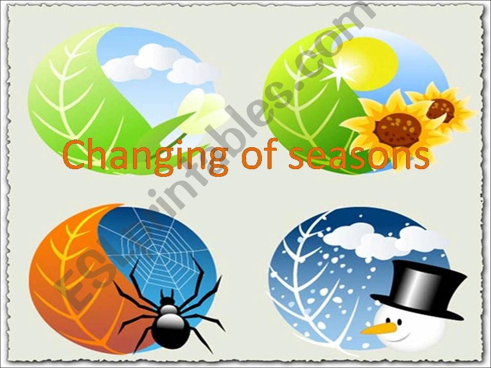 Changing of seasons powerpoint