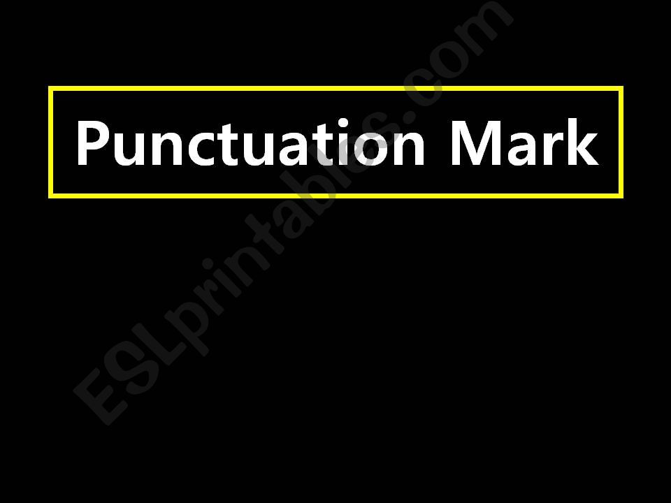 punctuation mark powerpoint