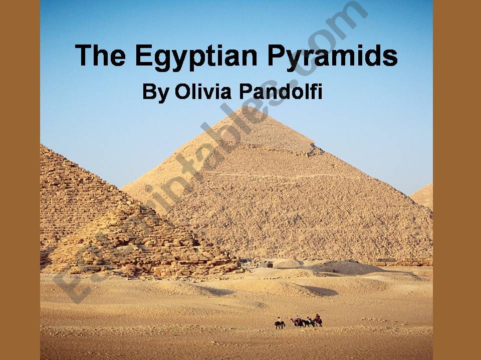 The Egyptian Pyramids powerpoint