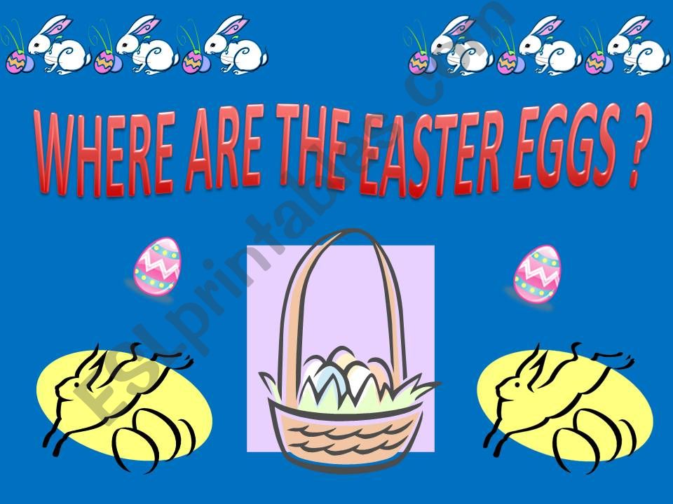 Where are the Easter Eggs Game - Part 1