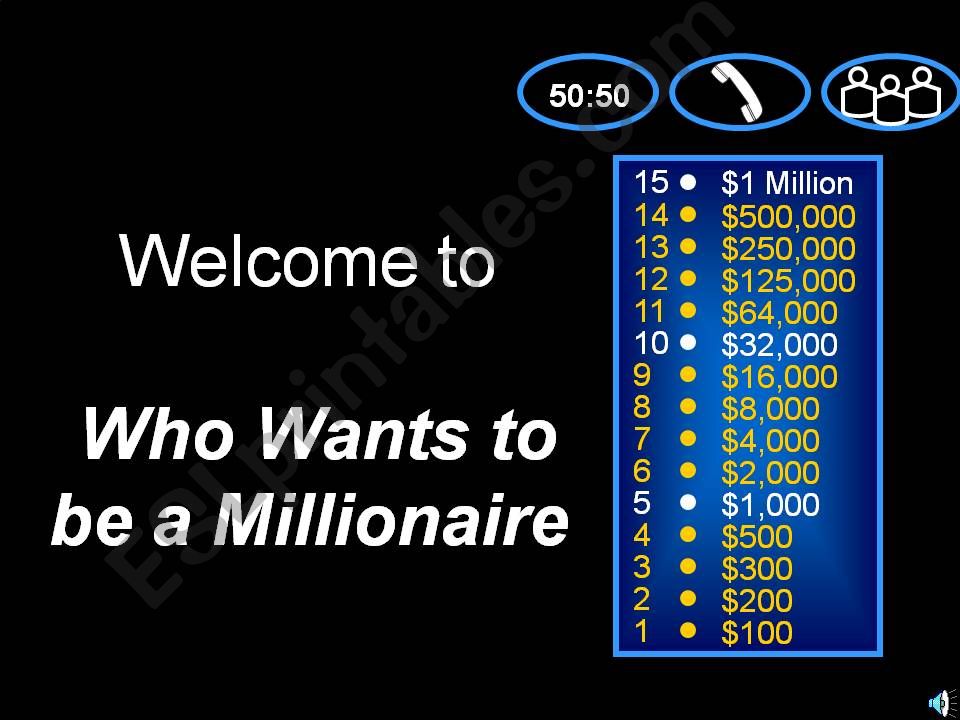 Who Wants To Be A Millionaire - Ireland Version