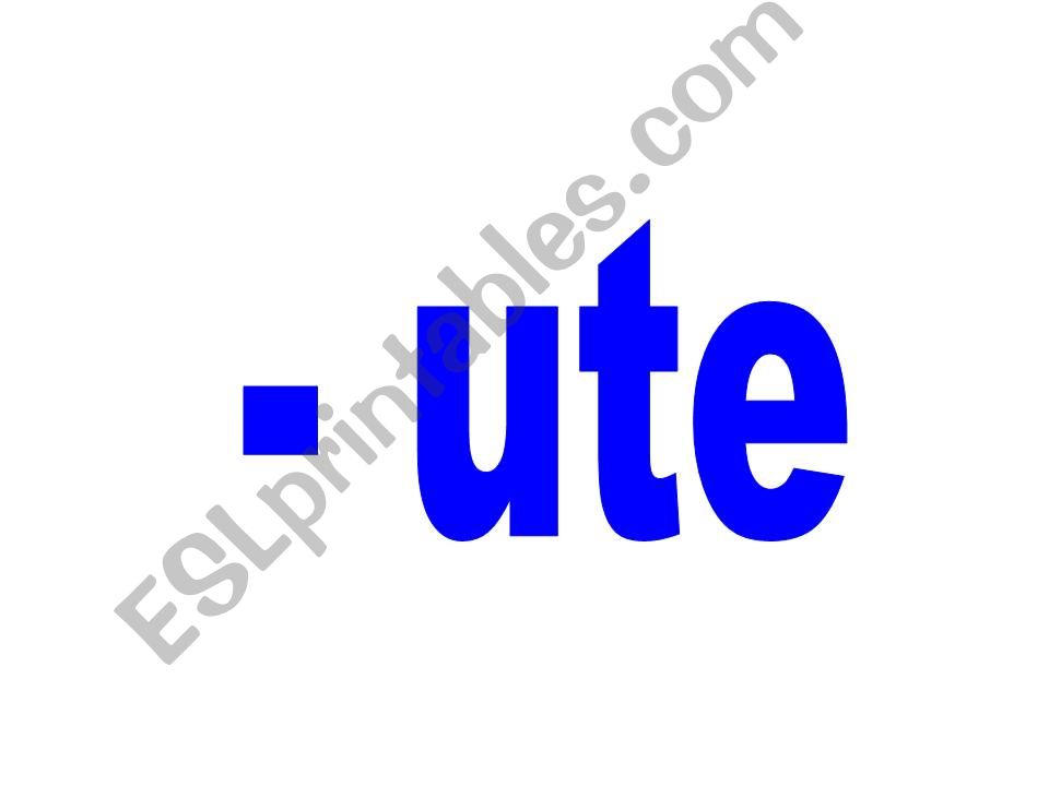 -ute wordfamily powerpoint