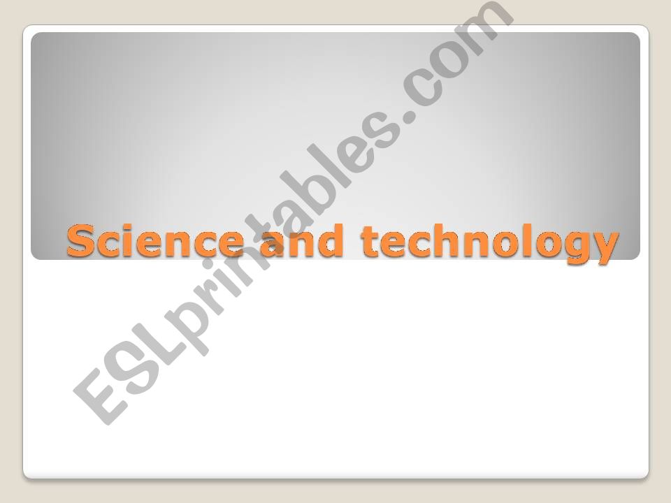 SCIENCE AND TECHNOLOGY IDIOMS powerpoint