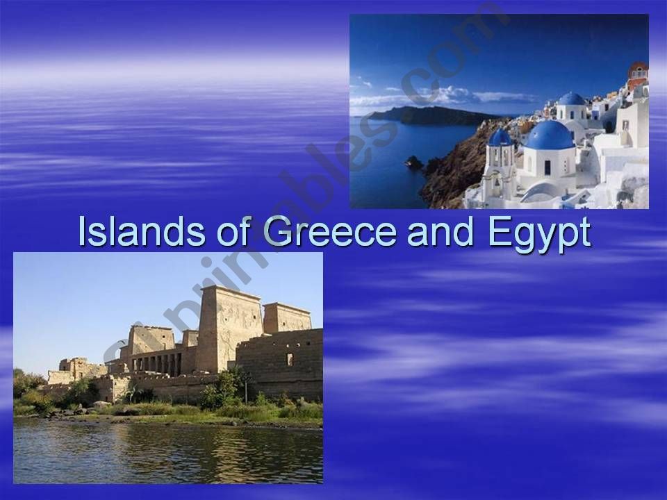 Islands of Greece anf Egypt powerpoint