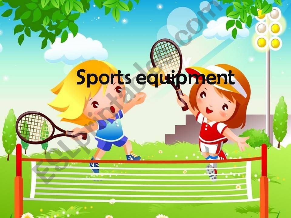 sports equipment powerpoint