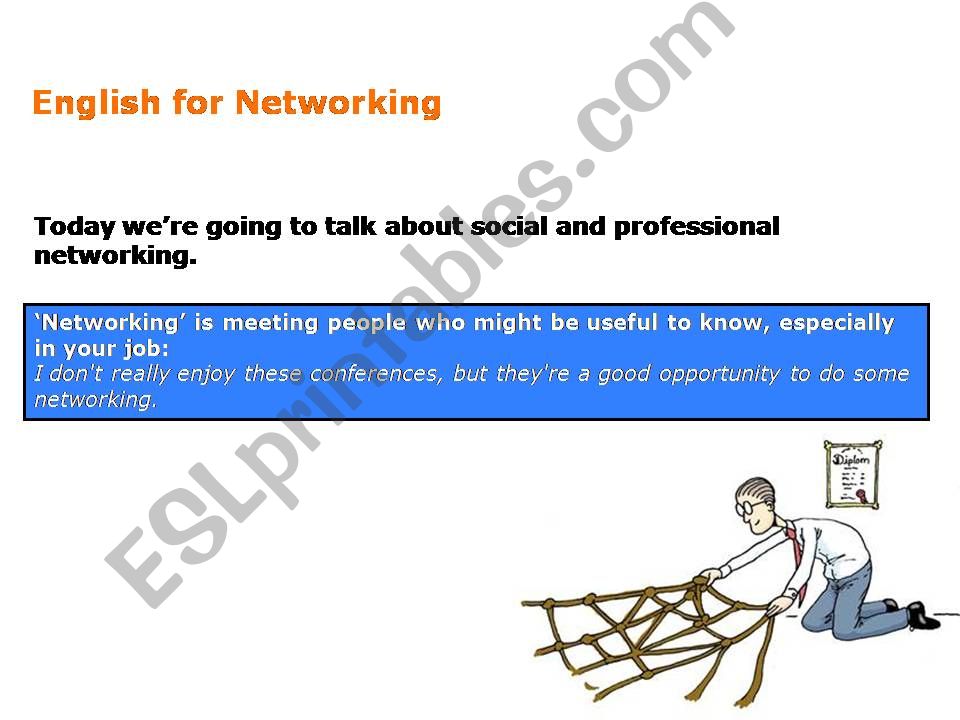 English for Networking powerpoint