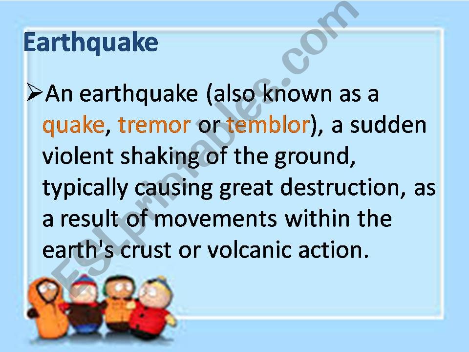 Earthquake/Types of plate movement