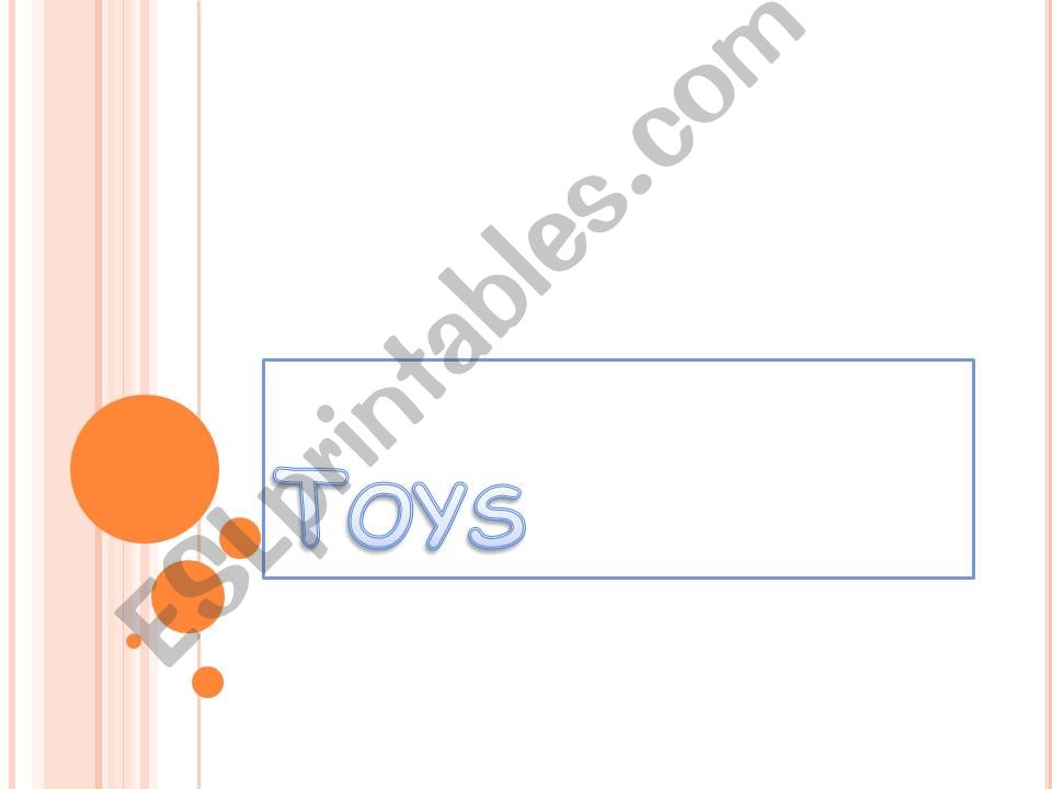 Toys  powerpoint