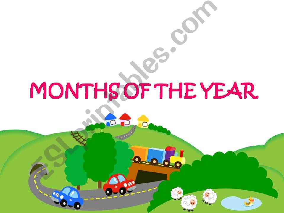 MONTHS OF THE YEAR powerpoint