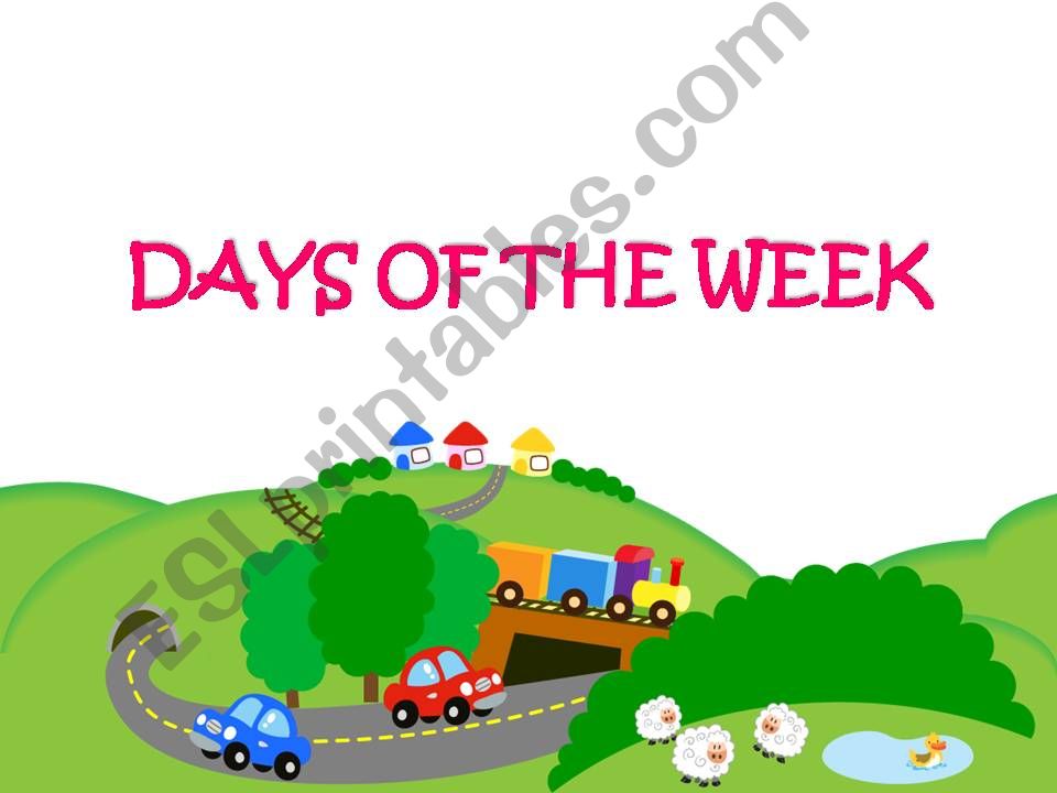 DAYS OF THE WEEK powerpoint