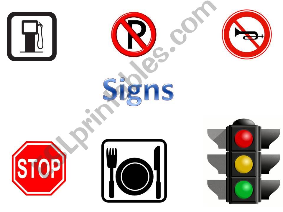 street signs powerpoint