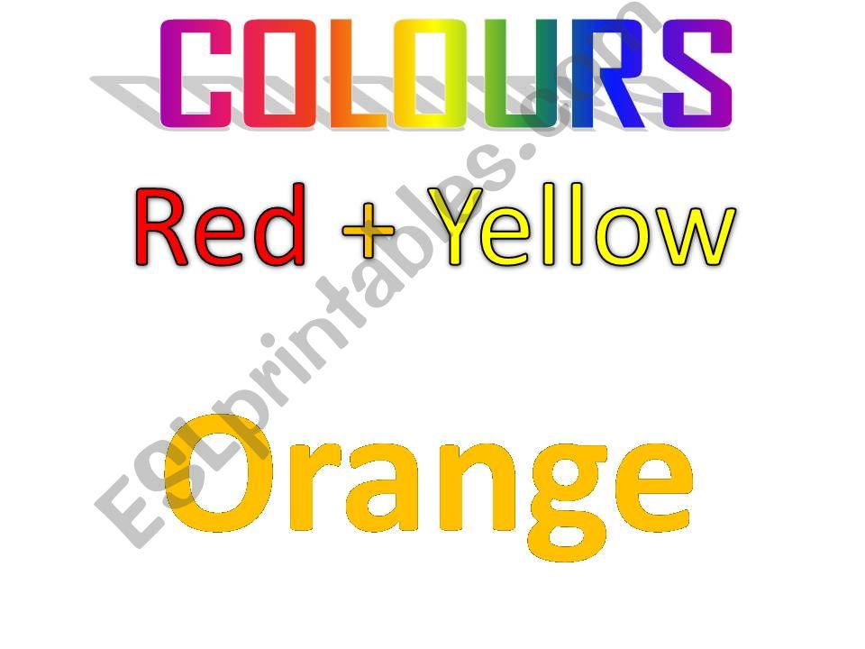 COLOURS powerpoint