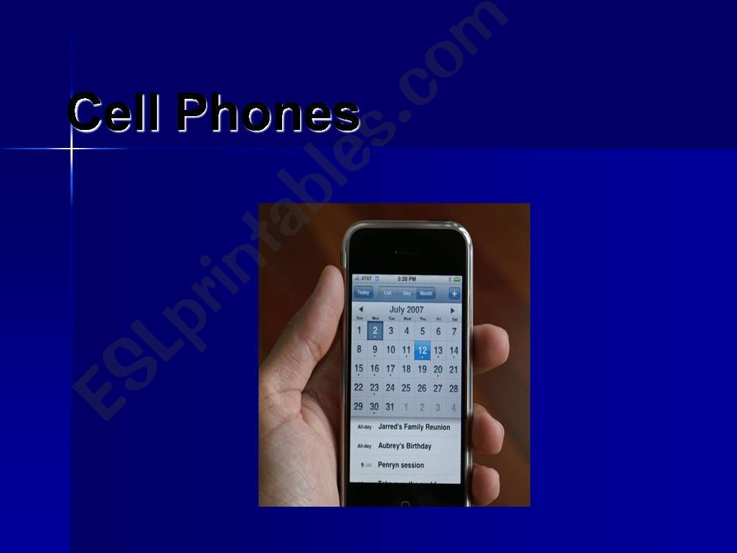 Cell phones powerpoint