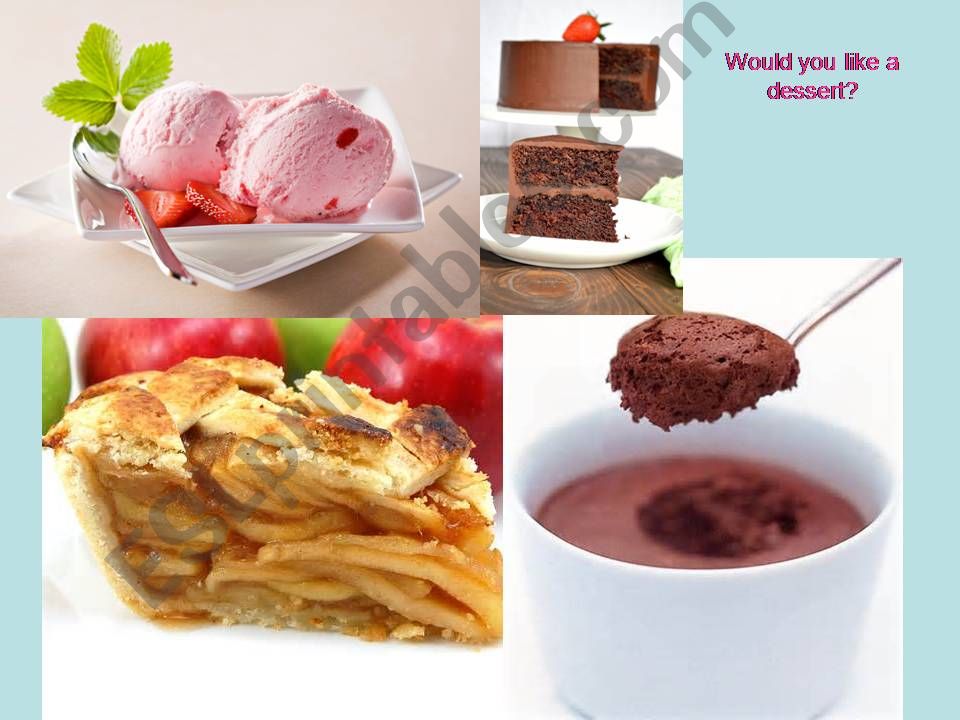 would you like a dessert? powerpoint