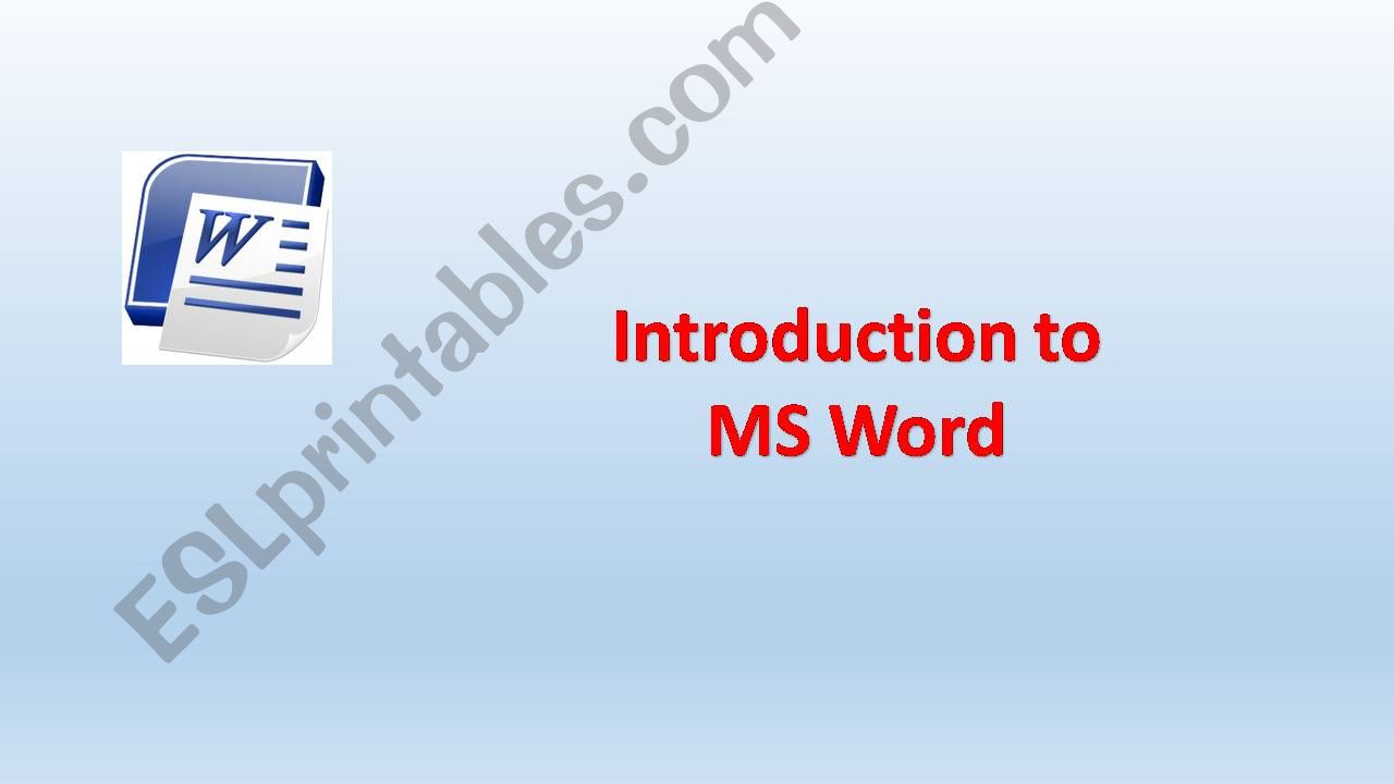 MS Word powerpoint