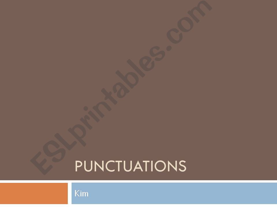 Punctuation examples powerpoint