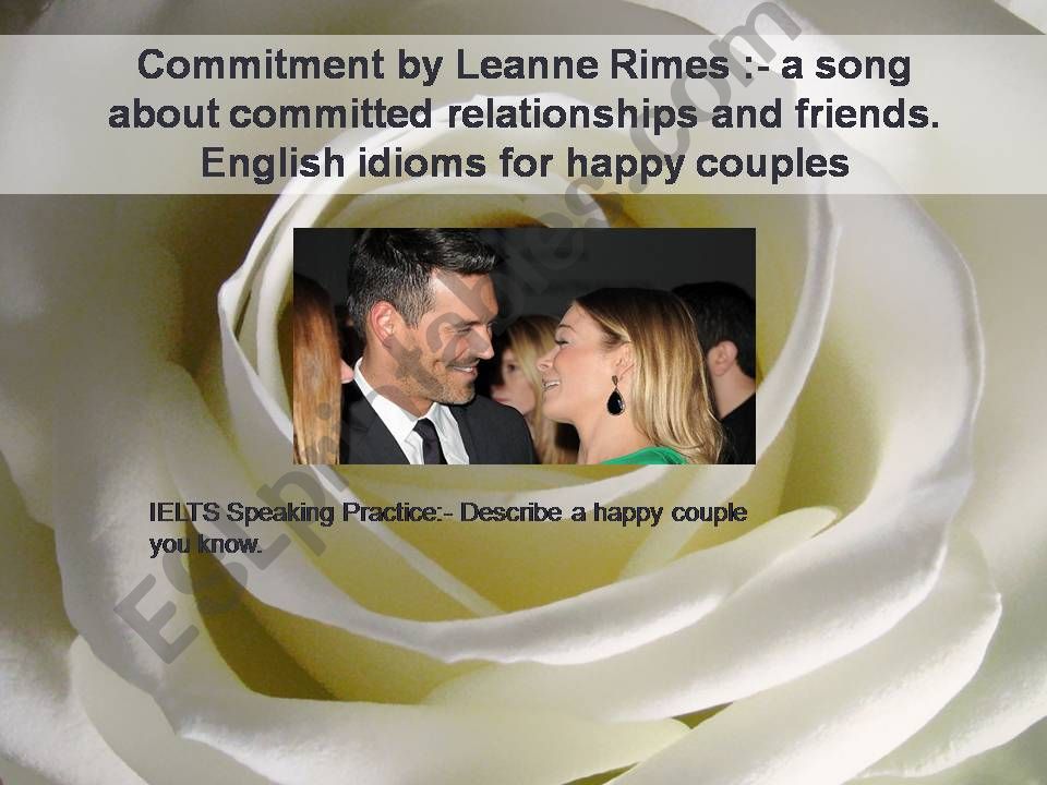 Commitment - Speaking about happy couples