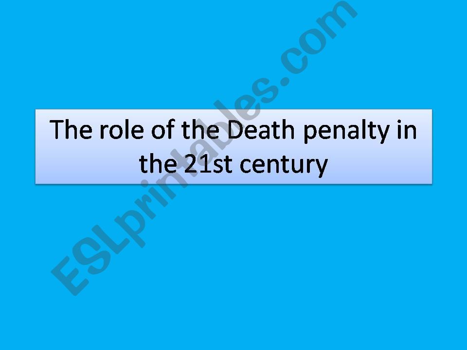 death penalty powerpoint